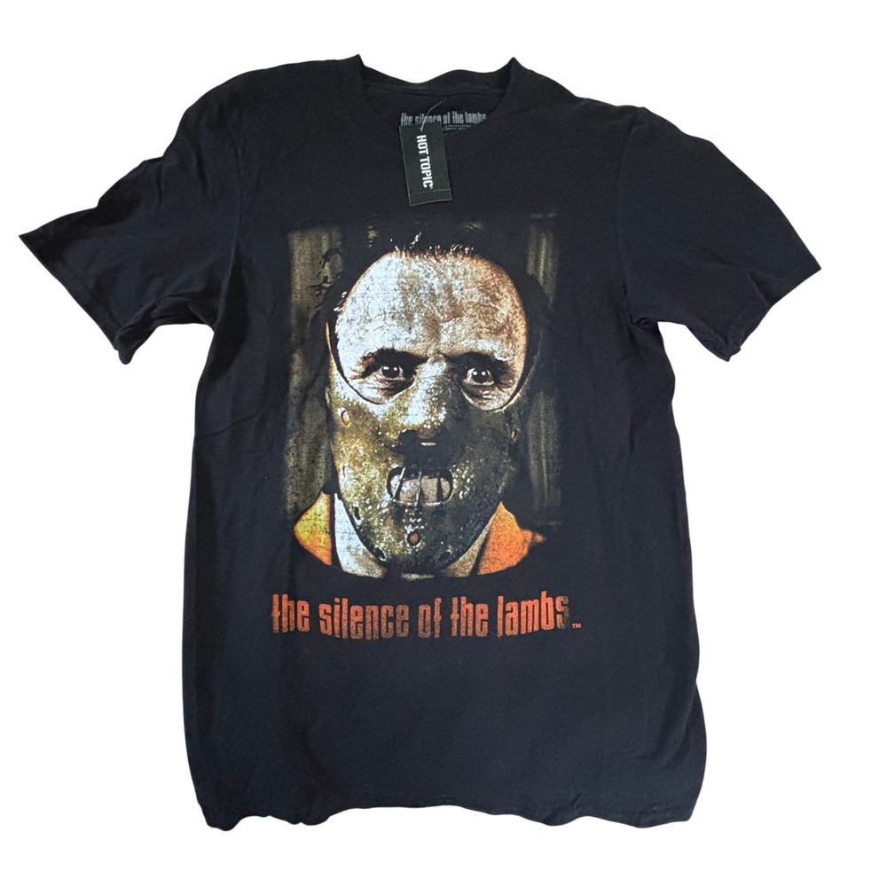The Silence of the Lambs Hannibal Lecter Graphic T-Shirt Black Small NWT